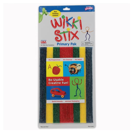 Wikki Stix&#xAE; Primary Colors, Pack of 48